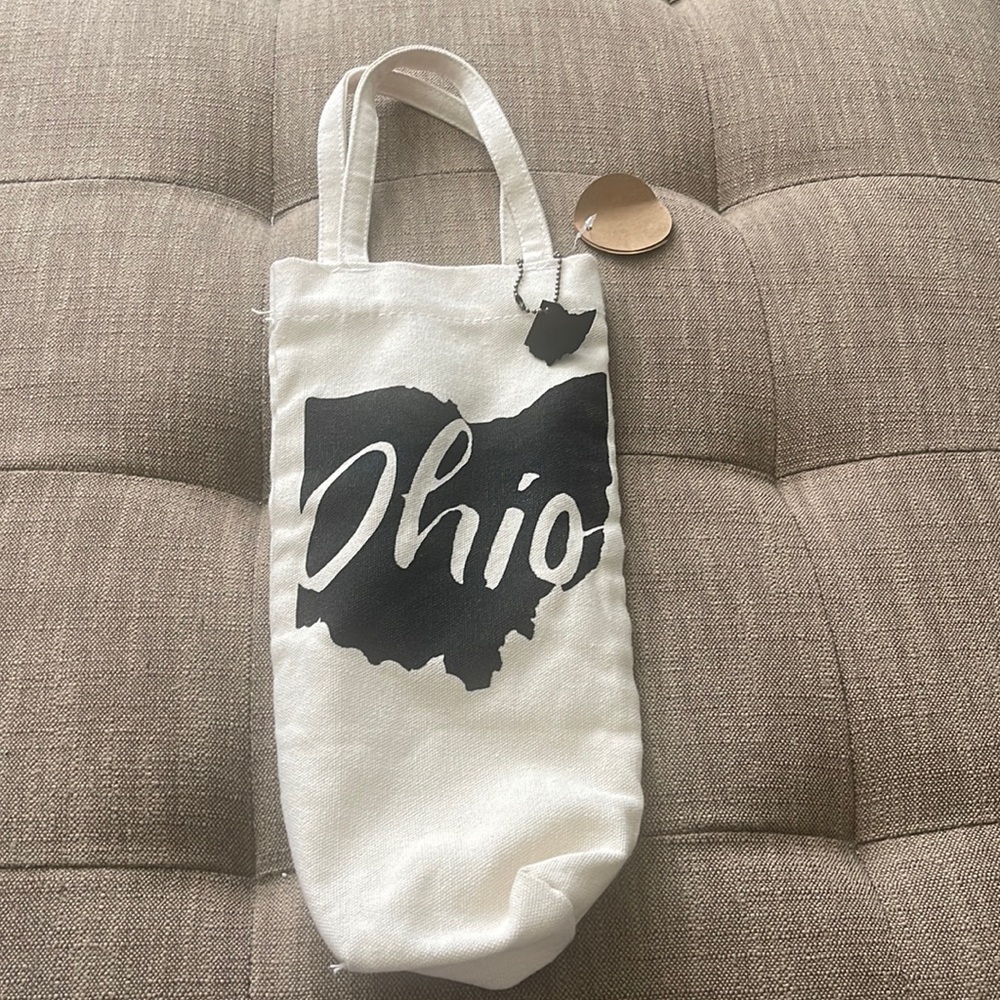 Canvas Ohio Wine Tote